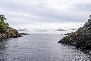 No People Suspension Rope Bridge Drucke: Storms River suspension bridge