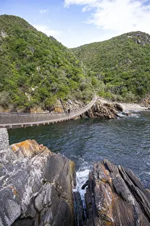 Tsitsikamma National Park Drucke: Storms River suspension bridge