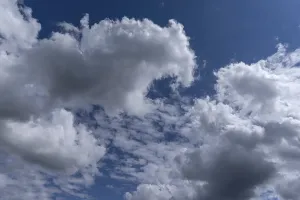 Cloudy Day In Bavaria Drucke: Stratocumulus clouds (Stratocumulus)