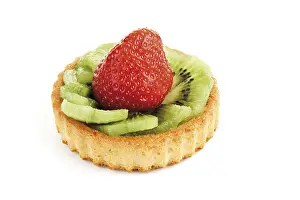 Baked Goods Studio Shots Drucke: Strawberry cupcake