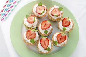 Homemade Desserts Drucke: Strawberry muffins
