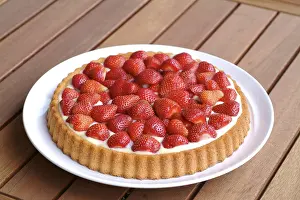 Close Up Cake Drucke: Strawberrycake