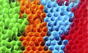 Colorful Straws Drucke: Straws