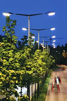 Evening Atmosphere Photography Drucke: Street light