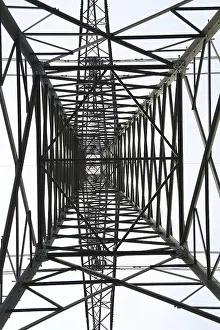 Uninhabited Landscape Drucke: Strommast