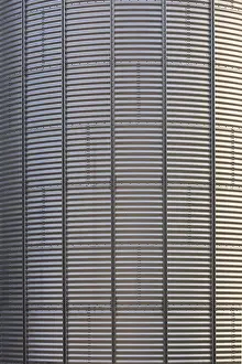 Deserted German Countryside Scene Drucke: Structure of an aluminium container on a farm