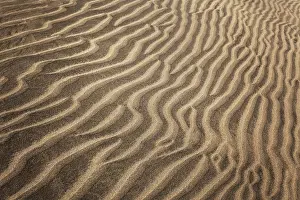 Wavy Sand Patterns Drucke: Structures in the sand, dunes of Maspalomas