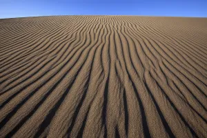 Wavy Sand Structure Drucke: Structures in the sand, dunes of Maspalomas