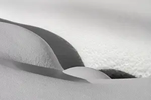 Scandinavian Winter Landscapes Drucke: Structures in snow, Gallivare