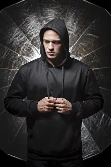 Young Man Portrait Drucke: A studio portrait of a young man