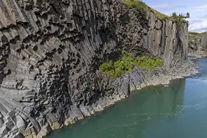 Basalt Columns Iceland Drucke: Studlagil Canyon, basalt columns