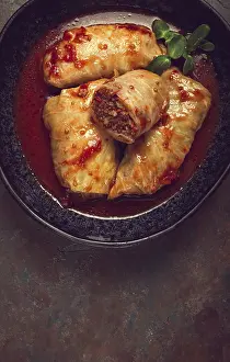 Minced Meat Recipe Drucke: Stuffed cabbage rolls with minced meat