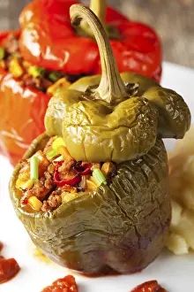 Bell Pepper Nutrition Facts Drucke: Stuffed peppers