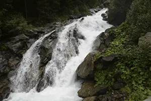 Central Europe Mountainscape Drucke: Stuibenfall, waterfall, cascade
