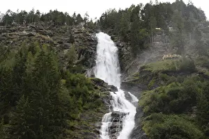 Mountainous Europe Landscape Drucke: Stuibenfall, waterfall, cascade