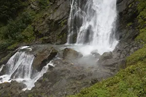 Central Europe Alpine Scenery Drucke: Stuibenfall, waterfall, cascade