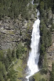 Mountainous Tyrol Region Drucke: Stuibenfall, waterfall, cascade