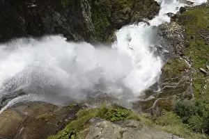 Austrian Nature Landscapes Drucke: Stuibenfall, waterfall, cascade