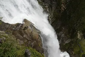 Uninhabited Mountain Creek Drucke: Stuibenfall, waterfall, cascade