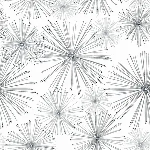 Stylized Flower Art Drucke: Stylized pattern of dandelions