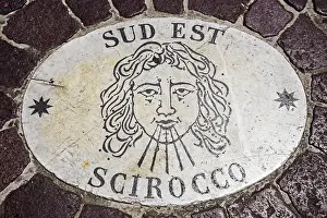 Vatican City State Images Drucke: Sud Est, Scirocco, wind rose, wind direction