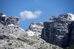 Uninhabited Mountain Top View Drucke: Summit of the Brenta Mountains
