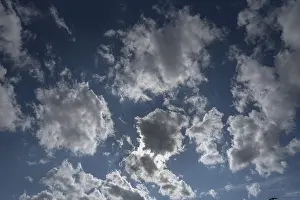 Middle Europe Nature Images Drucke: Sun behind the clouds, Bavaria, Germany