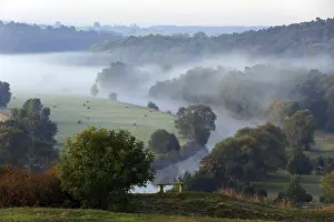 Lower Oder Valley National Park Drucke: Sunrise over the Oder valley, Uckermak