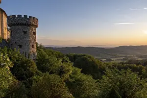 Lower Austria Castles Drucke: Sunrise at Plankenstein Castle