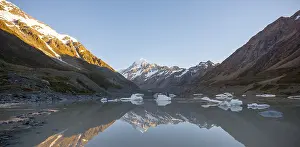 Hooker Lake Reflection Drucke: Sunrise, reflection in Hooker Lake
