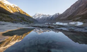 Hooker Lake Reflection Drucke: Sunrise, reflection in Hooker Lake