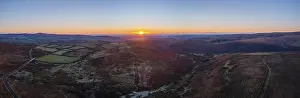 Unmanned Aircraft System UAS Drucke: Sunrise over Sharp Tor from a drone