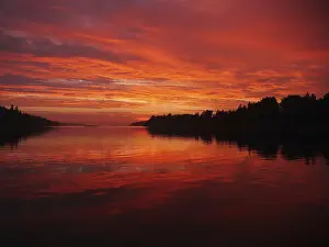 Scandinavian Sunset Drucke: Sunset