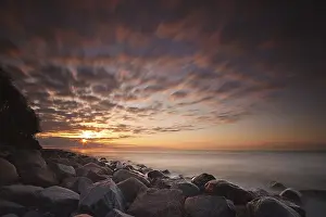 East Germany Landscapes Drucke: Sunset on the Baltic coast