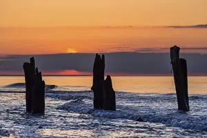 Northern Germany Travel Photography Drucke: Sunset on the Baltic coast
