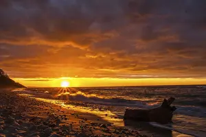 Gerahmter Druck : Sonnenuntergang Ostsee Gerahmter Druck : Sonnenuntergang Ostsee