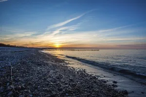 German Baltic Sea Coast Drucke: Sunset Baltic Sea