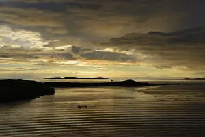 No People On The Beach At Sunset Drucke: Sunset on the beach, Stykkisholmur