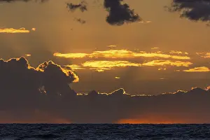 Baltic Sea Evening Atmosphere Drucke: Sunset with clouds over the Baltic Sea