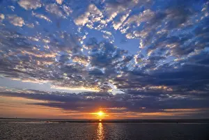 Madagascar Sunset Drucke: Sunset of the coast of Morondave