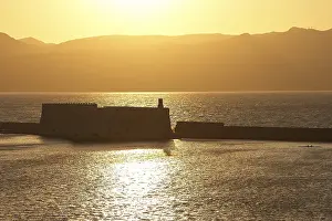Venetian Sea Fortress Drucke: Sunset, evening light, backlight