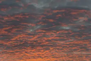 Dutch Evening Atmosphere Drucke: Sunset, evening sky, sky on fire