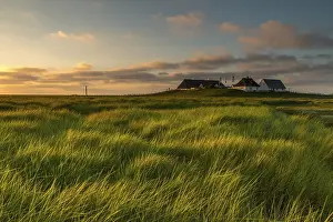 North Frisia Evening Sky Drucke: Sunset at the Hamburger Hallig