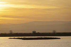Uninhabited Landscape Photography Drucke: Sunset in the Mexikopuszta