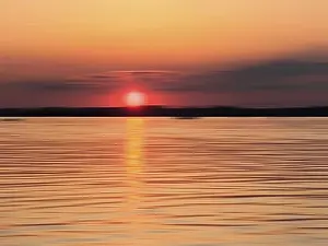 Evening Atmosphere Photography Drucke: Sunset, motion blur