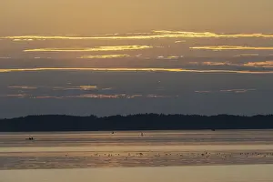 European Lake Views Drucke: Sunset, near Chieming, Chiemsee