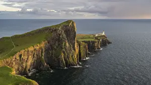 Lighthouses In The UK Drucke: Sunset, Neist Point, Lighthouse