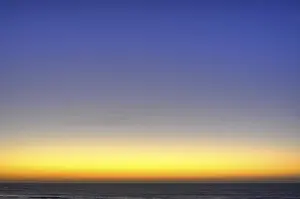 Deserted Atlantic Ocean View Drucke: Sunset over the sea, El Cotillo