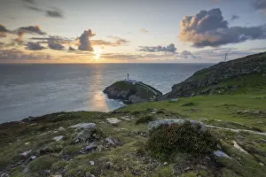 South Stack Lighthouse Drucke: Sunset at South Stack Lighthouse