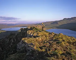 Icelandic Nature Scene Drucke: Sunset at the summit of Mt. Horn